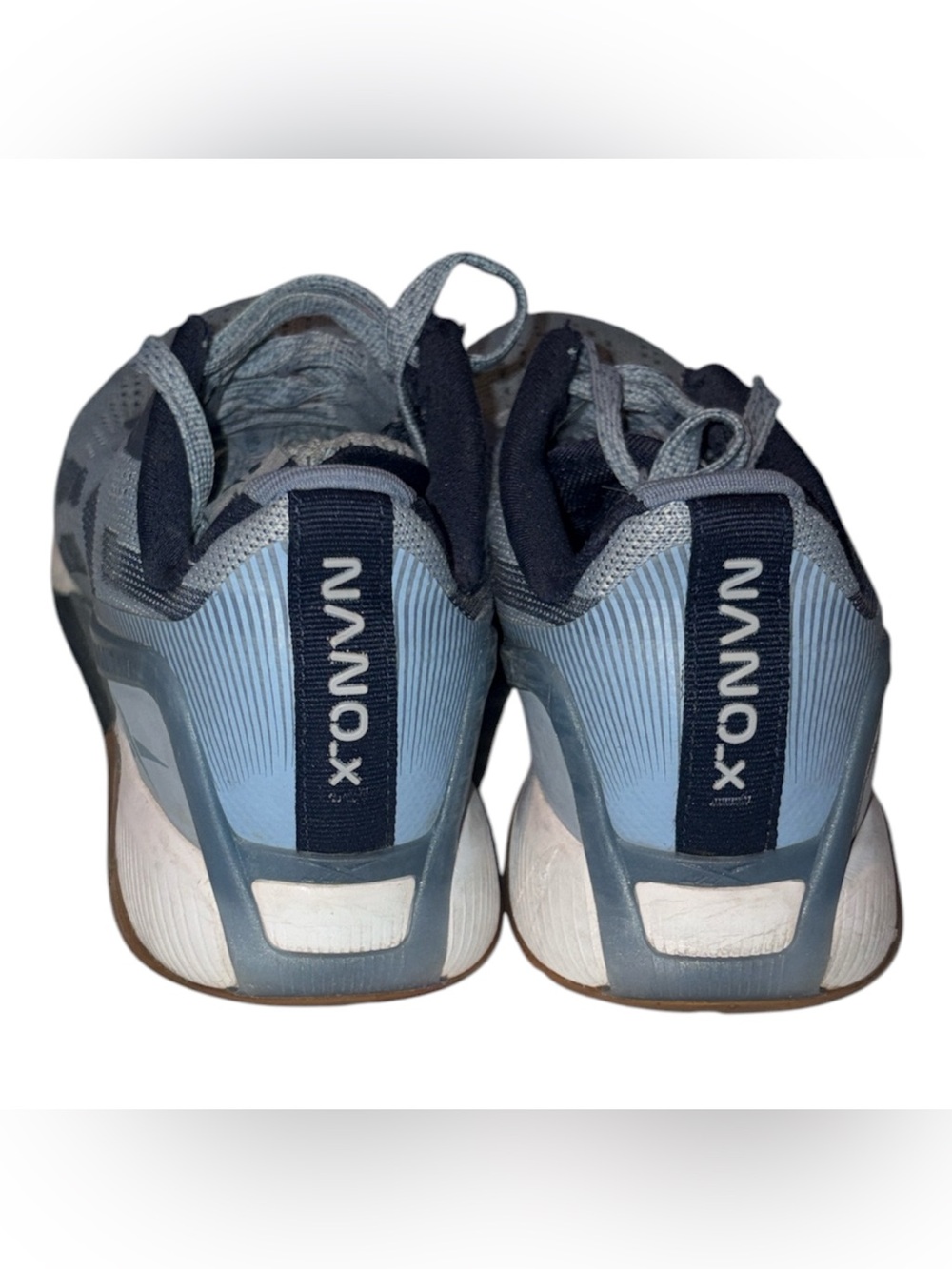 Reebok Men's Grey and Navy Athletic Running Shoes - Picture 3 of 6